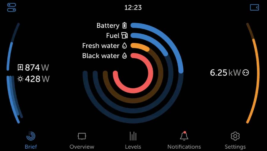 Ekrano GX dark mode