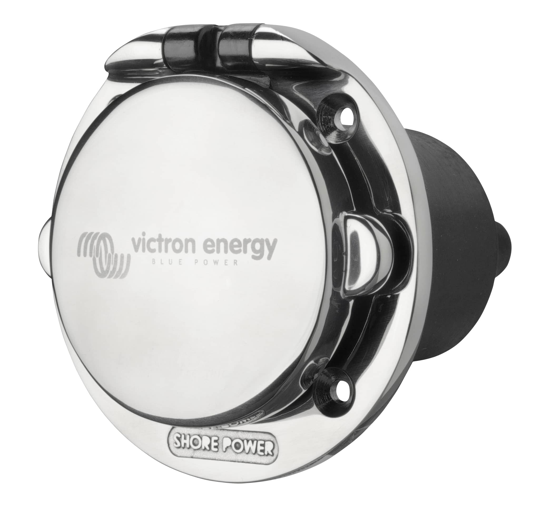 Stainless Steel Power Inlet with cover (3D) thumbnail
