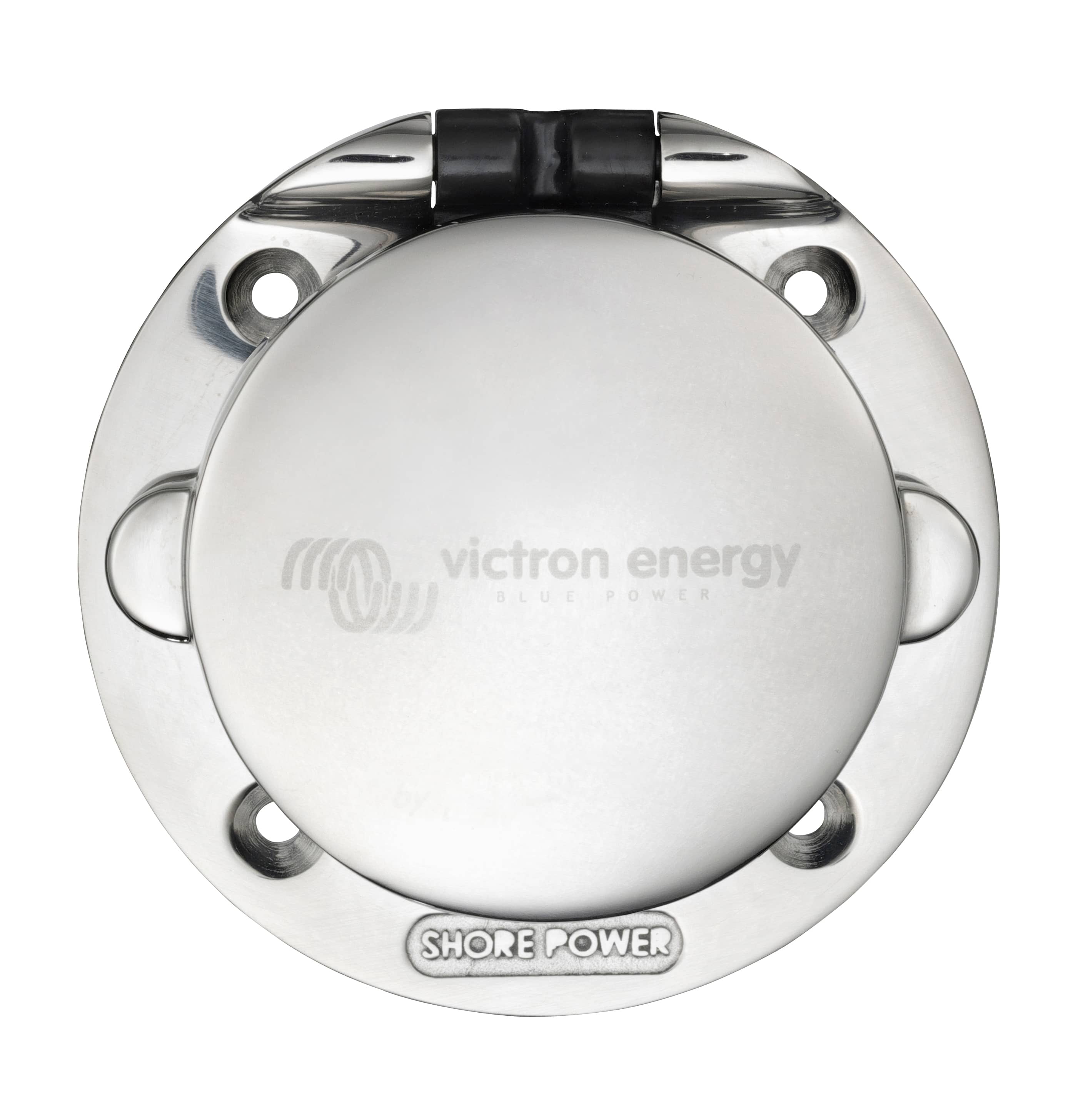 Stainless Steel Power Inlet with cover (front closed) thumbnail