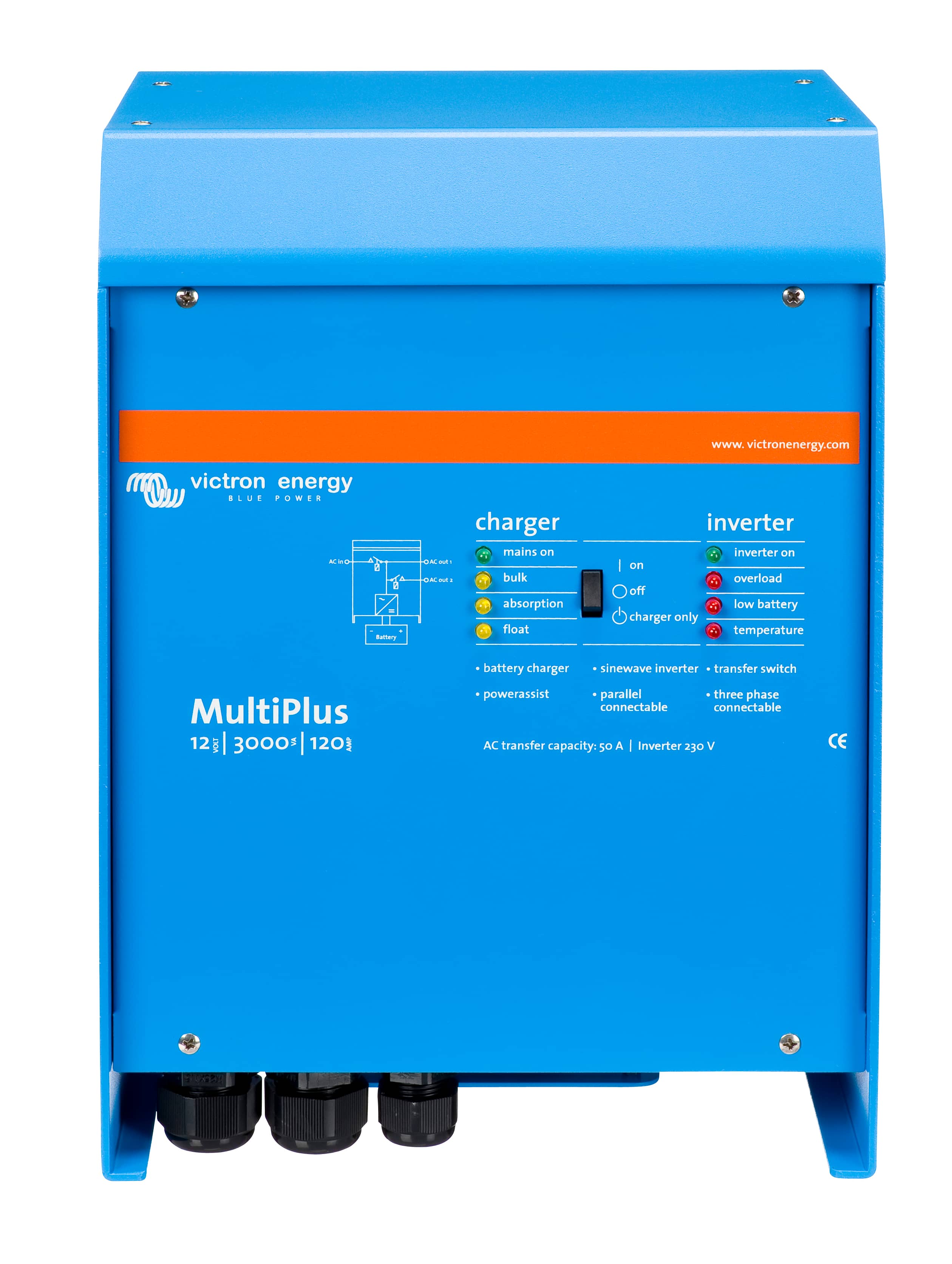 MultiPlus 12V 3000VA 120A (front) thumbnail