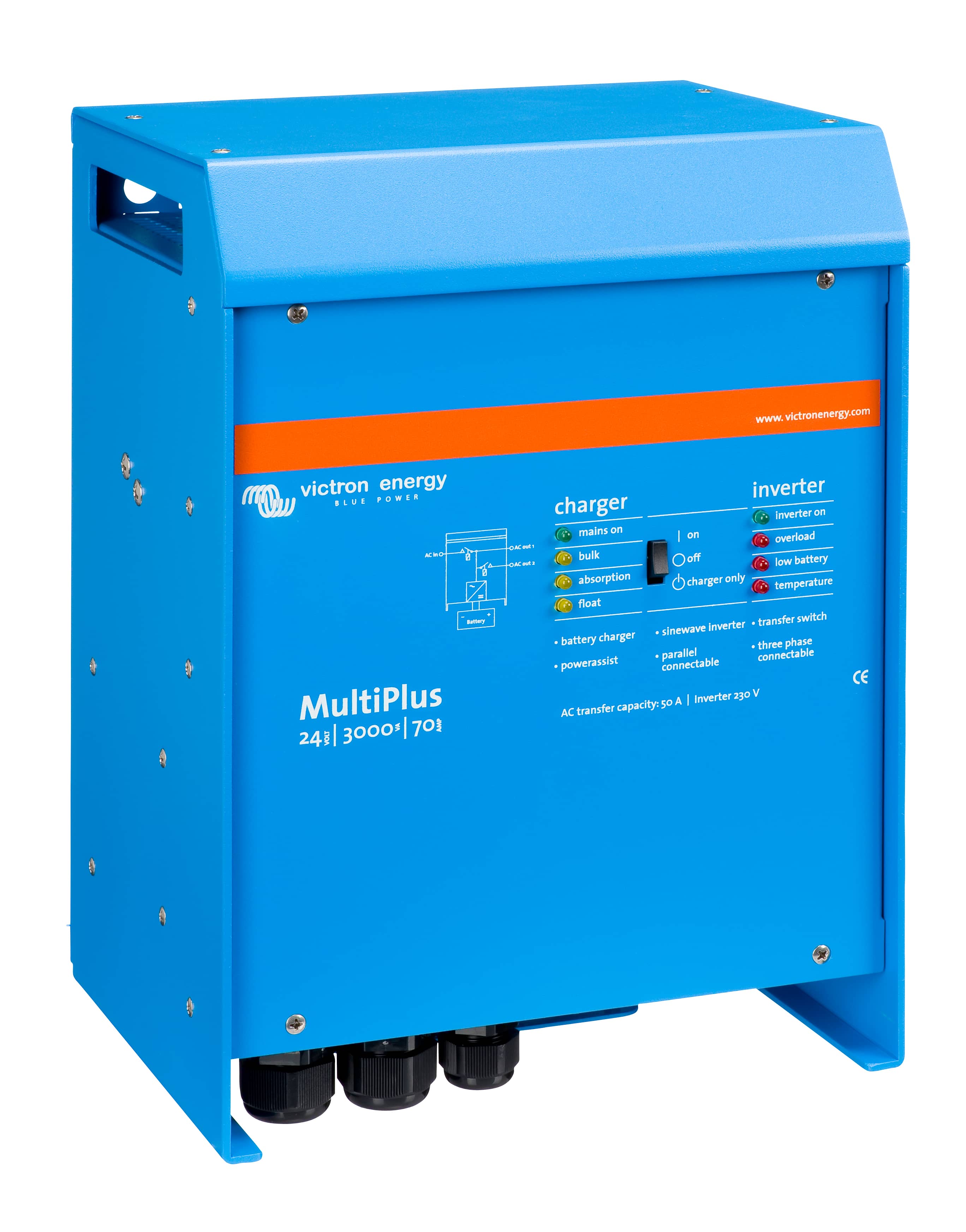 MultiPlus 24V 3000VA 70A 50A (right) thumbnail