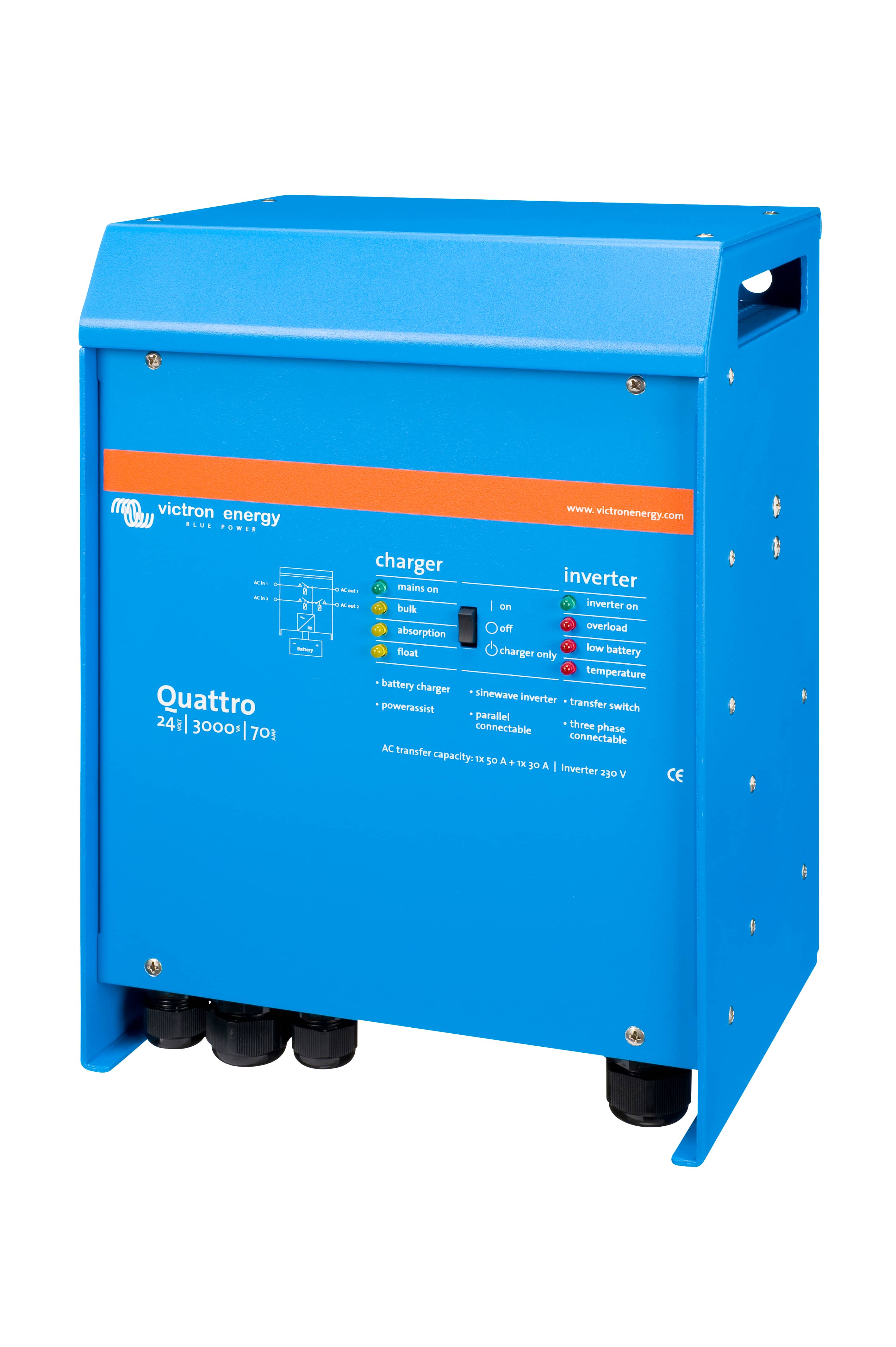 Quattro 24V 3000VA 70A 230 VAC (left) thumbnail