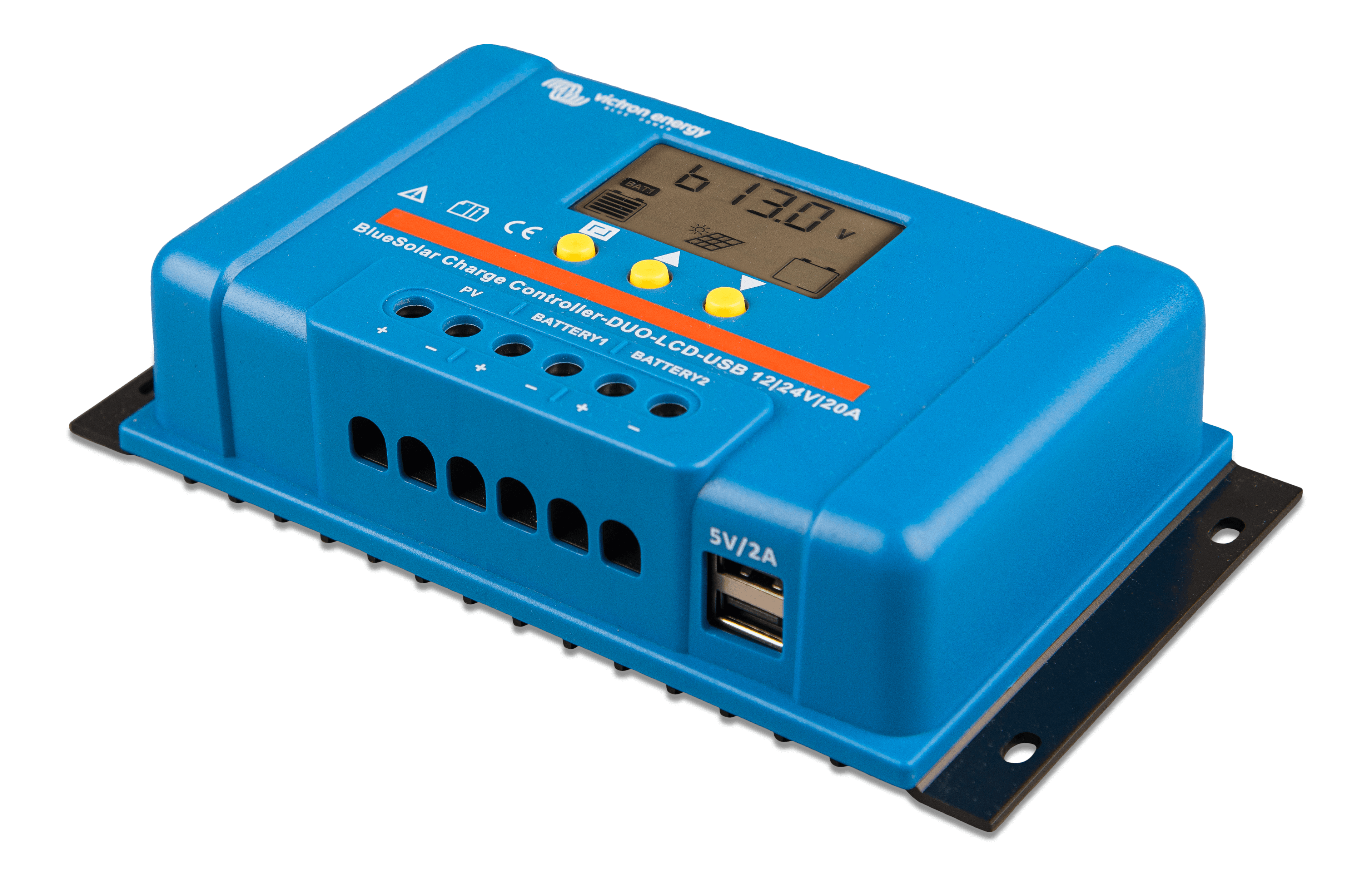 BlueSolar Charge Controller DUO LCD USB 12/24V-20A (left) thumbnail
