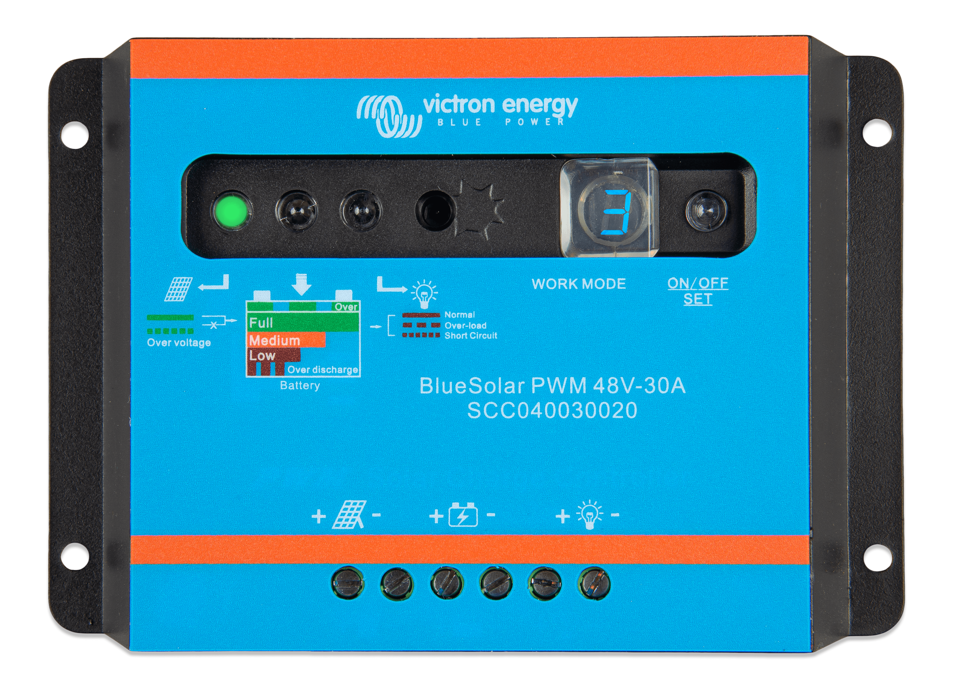 BlueSolar PWM-Light Charge Controller 48V-30A (top) thumbnail
